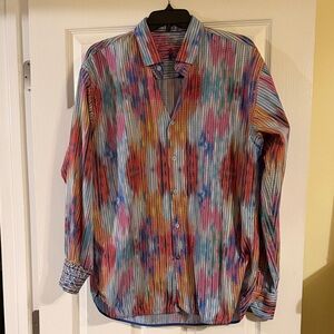 Colorful Men's Casual Button Down Shirt